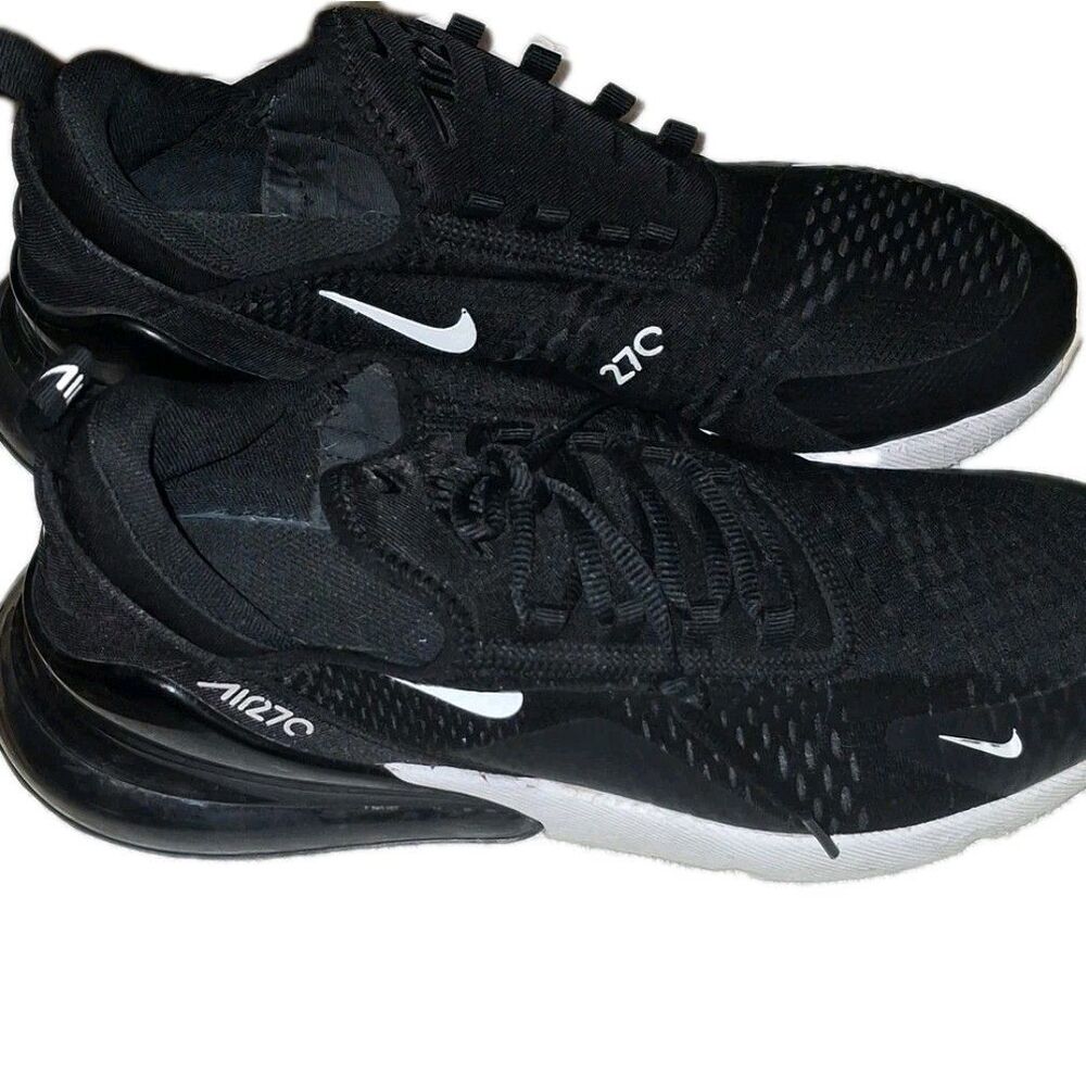 Nike Air Max 270 Women's Size 10.5 Sneakers Black/White, AH6789-001